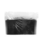 Cocktail straws PP, 155 mm, Ø7 mm, black, reusable, 500 pcs.