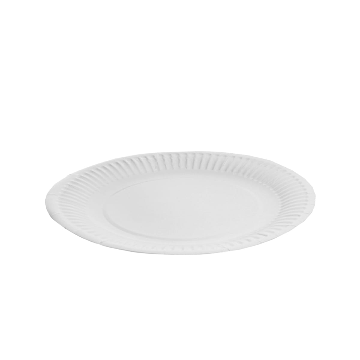 13518.jpg Paper plates Ø18cm, white, 100 pcs. - Image 1