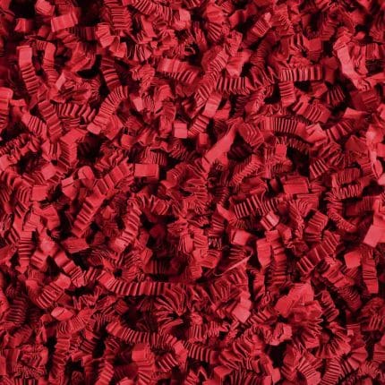 Paper shreds 4 mm, red, 5 kg