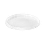 LDPE lids for Ø117 mm, transparent, 25 pcs.