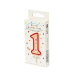 Свечи праздничные "1", 1шт. — изображение 2