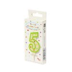 Свечи праздничные "5", 1шт. — изображение 2