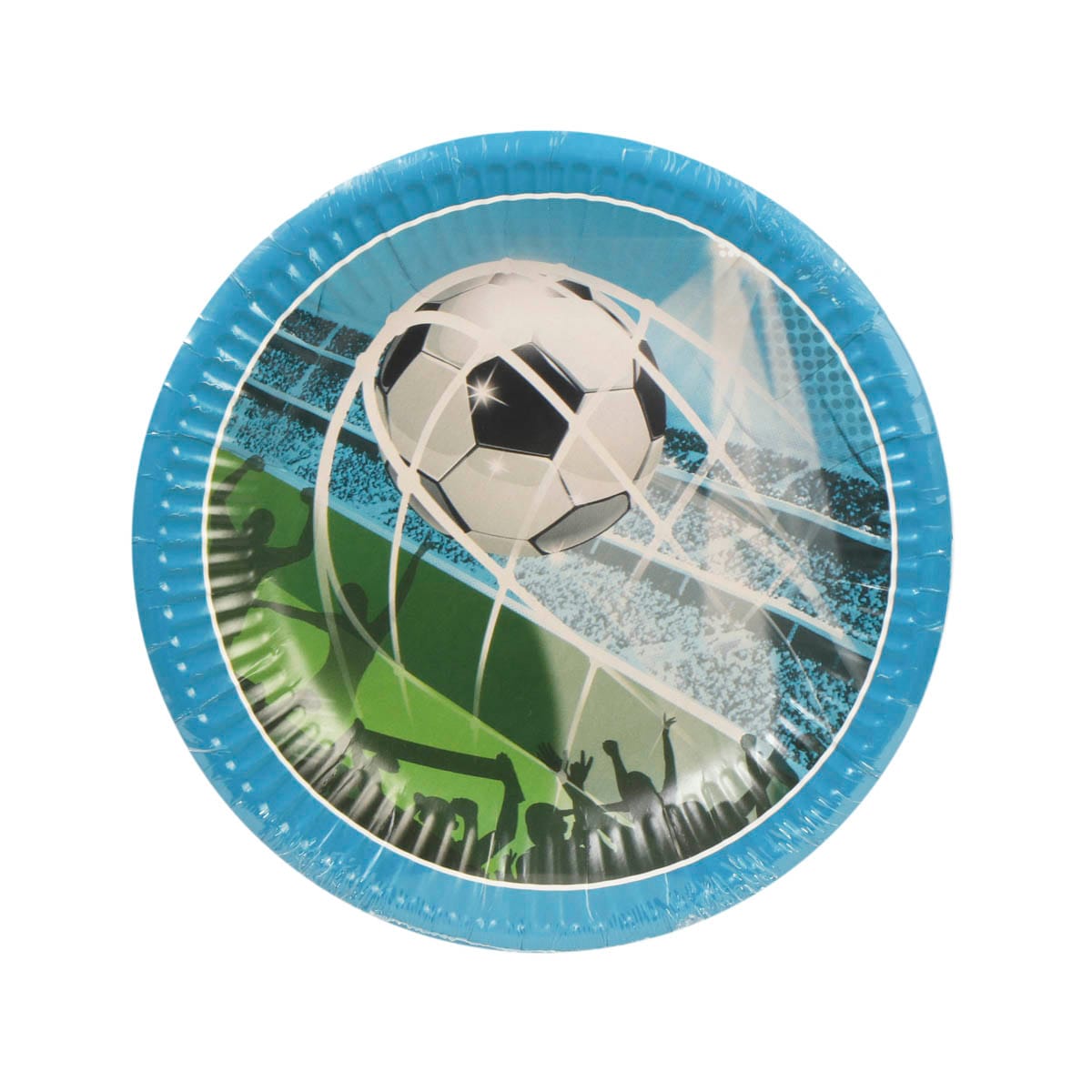 13020FT.jpg PAP plates Ø20 cm, 8 pcs., FOOTBALL - Image 1