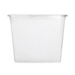 PP containers 1000 ml, 142x106x105mm, transparent, 500 pcs. - Image 2