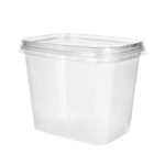PP containers 1000 ml, 142x106x105mm, transparent, 500 pcs. - Image 3