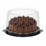 PET cake boxes, Ø180 mm, black, 140 pcs. - Image 4