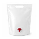 Juice bag – stand-up pouch with tap, 3L, white