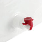 Juice bag – stand-up pouch with tap, 3L, white - Image 2