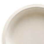 Compostable sugarcane fibre plate, Ø15 cm, white, 50 pcs. - Image 2